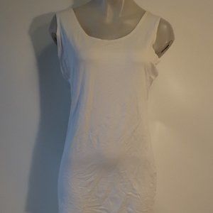 Womens A'nue Ligne White Tank L *